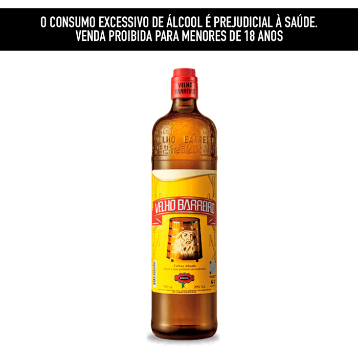 Cachaça Velho Barreiro 910ml