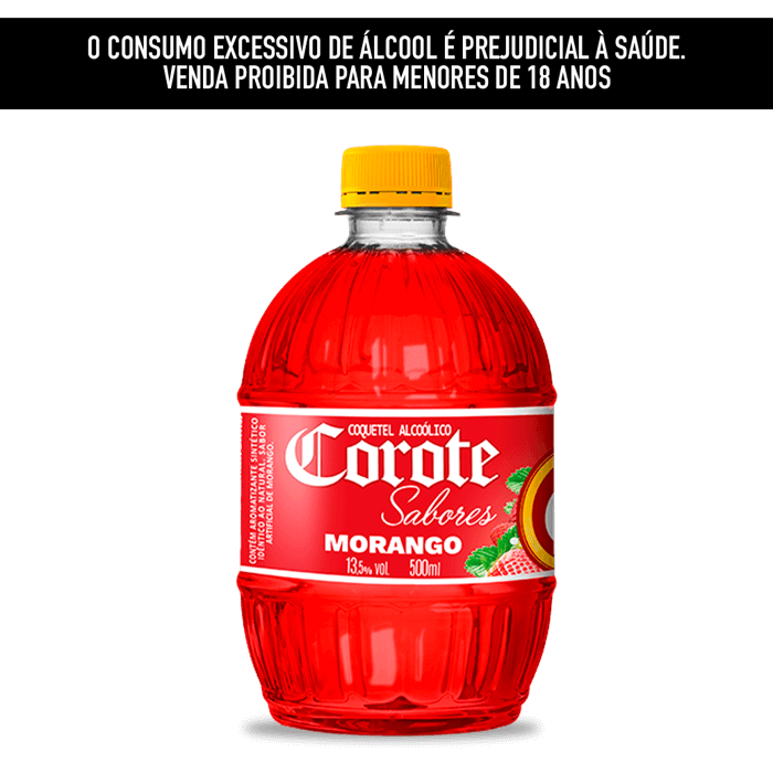 Coquetel Corote Morango 500ml